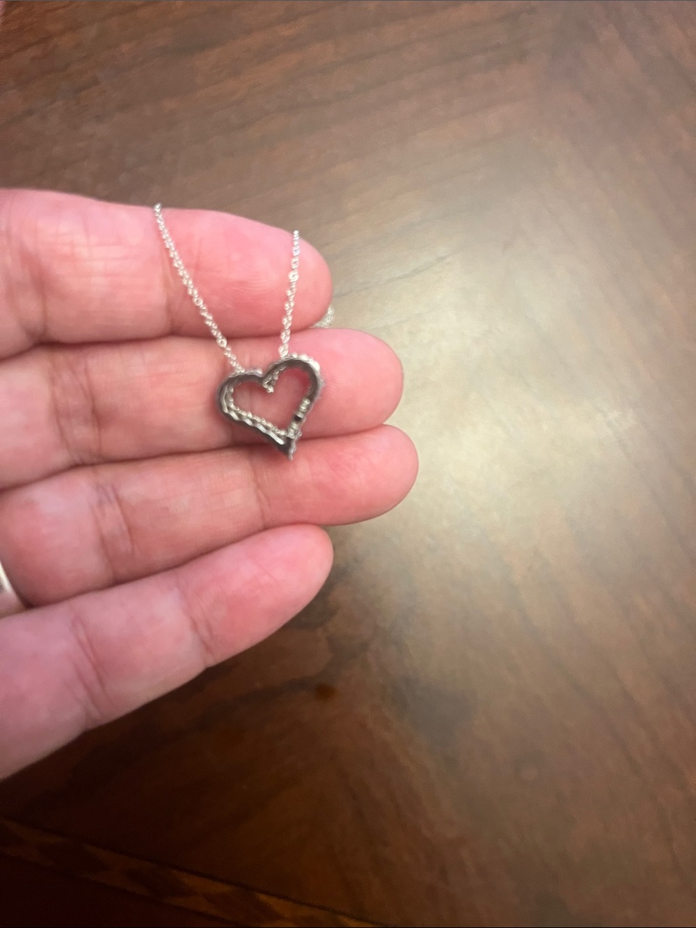 Sparkling Sterling Silver Heart Pendant Necklace - Timeless Sparkle - Picture 2 of 9